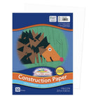 Prang Construction Paper - Bright White - 9" x 12" - 50 Sheets-Heavyweight groundwood construction paper