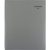 AT-A-GLANCE 2026 Traditional Weekly/Monthly Planner - 11" H x 8-1/2" W - Grey - Bilingual-12 months tabbed: January 2026 - December 2026
