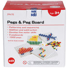 edxeducation Pegs & Pegboards Set - 1005 Pieces-Each peg board has 100 holes in total