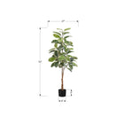 Monarch Specialties 52" Artificial Indoor Rubber Tree - Floor - Black Pot-This easy-care faux potted plant is made from the highest quality materials and requires no maintenance or watering, for a sustainable, environmentally friendly, decorative accent that will last a lifetime