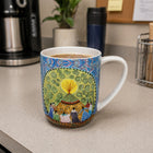 Oscardo Dancing Women by Leah Dorion Porcelain Mug - 485ml-Stackable Mug Feature - Optimized for easy storage and space saving organization