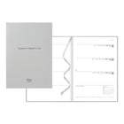 Letts 2026 Titanium Weekly/Monthly Hard Cover Planner - 8-1/4" x 5-5/6" - Silver - Multilingual-12-Month: January 2026 to December 2026