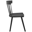 Modway Sutter Wood Dining Side Chair - Black-Fully Assembled