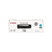 Canon 118 High-Yield Cyan Toner Cartridge-Cyan toner produces vivid, colourful documents