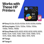 HP 64 Tri-color Original Ink Cartridge (N9J89AN#140)-Page Yield 165