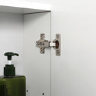 Kleankin Wall Mount Medicine Cabinet with Mirror - 28" W x 24" D - White-Colour: White 