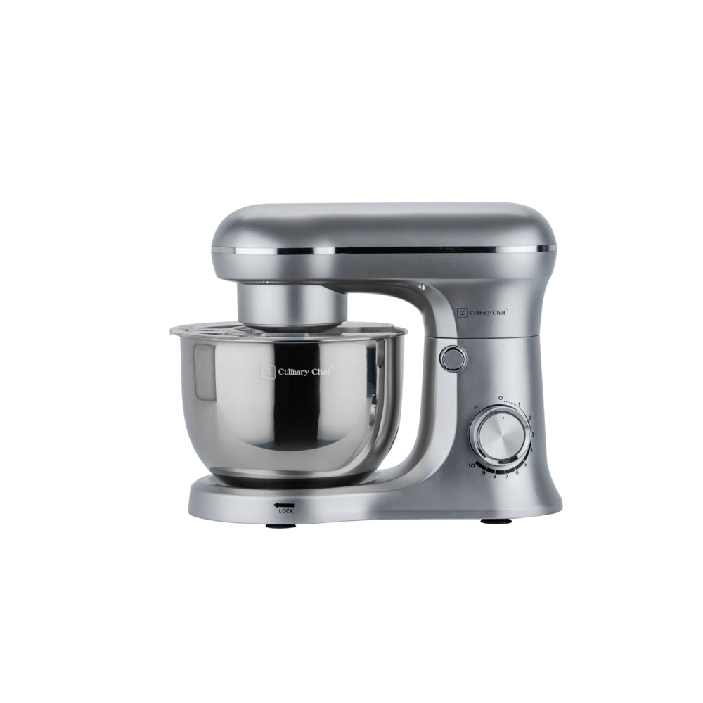 Culinary Chef 8 Speed Stand Mixer 4.5L, Silver | staples.ca