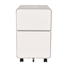 Geelong 2-Drawer Rounded Filing Cabinet - White-2-Drawer Filing Cabinet for Letter and Legal Paper