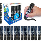 Kwik Stix Solid Tempera Paint Sticks - Black - 12/Pack - 2 Pack-The fast, 90 second dry time formula you love