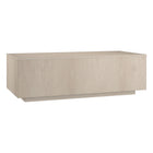 Hudson&Canal Paxton 48"W Rectangular Coffee Table - Alder White-A modern contemporary design for your living room, den, and more
