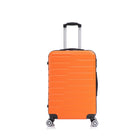 Swiss Traveller Roxen  3-Piece Hardside Luggage Set - Burnt Orange-Durable ABS Hardshell: Strong, scratch‑resistant construction designed to withstand impact and protect your belongings