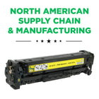 CIG HP 305A Remanufactured Toner Cartridge - Standard Yield - Yellow-2-year warranty with 100% performance guarantee