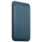 Apple FineWoven Wallet with MagSafe for iPhone - Pacific Blue-You can even stack it on top of a case with MagSafe to create a look that’s unique to you