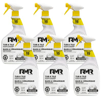 RMR Solutions Tub & Tile Cleaner - 32oz - 6 Pack-The foaming action of RMR Tub & Tile Cleaner will not only give you more control over where you spray, but it is also an added surfactant to really cling to those tricky bathroom surfaces.