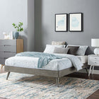 Modway Margo Wood Twin Platform Bed Frame - Grey-Assembly Required