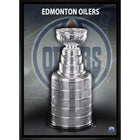 Edmonton Oilers Stanley Cup - Framed Canvas - 22" x 31"-Premium canvas print with gallery-wrapped edges