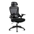 TygerClaw Ergonomic Mesh Executive Chair with Adjustable Arms and Headrest-Breathable mesh back and fabric seat keep you cool and comfortable for hours