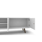 Manhattan Comfort Liberty MDP and MDF 62.99"W TV Stand, White (201AMC6)-Recommended for a 46" -60" TV.