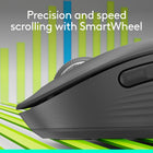 Logitech Signature M650L Wireless Mouse - Graphite-The optimal fit for your hand: This comfortable full size mouse is designed for larger hands, for the optimal fit