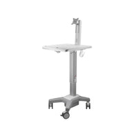 Amer Mounts Light Pedestal Medical Cart with Display Mount-Overall Load Capacity: 7.5~15.5 kg (16.54~34.17 lbs)