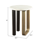 Zuo Elyn Side Table - Multicolor-3 year limited warranty