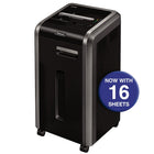 Fellowes Powershred 225Mi Micro-Cut 16-Sheet Shredder-Basket Type: Cabinet with Wastebasket