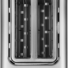 Salton Touchscreen 2 Slice Toaster - Stainless Steel-Convenient cord storage and anti-jam safety shut-off