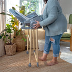 Ingenuity Proper Positioner 7-in-1 Deluxe High Chair - Chambray-As baby grows, so do this infant chair's features! When your little one is ready for bigger bites, the Proper Positioner moves from a traditional high chair to an up-to-table seat and a chair top high chair