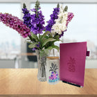 Wamaco Pineapple Mindful Collection Set - Hard Cover Grey Journal, Be Happy Glass with Lid and Straw, Pen-Versatile – The journal can easily fit into a purse or book bag so you never miss an idea again.