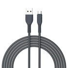 Basic Tech 3ft Micro USB Cable - Charcoal-Sleek & Tangle Free