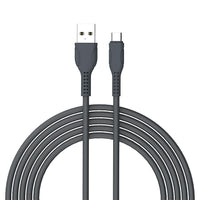 Basic Tech 3ft Micro USB Cable - Charcoal-Sleek & Tangle Free