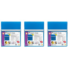 Charles Leonard Magnetic Pocket - 9.5" x 11.75" - Blue - 3 Pack-These magnetic pockets are so versatile and strong that it's almost impossible to name all the ways they can be used!
