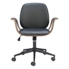 Zuo Ali Office Chair - Black-Plush and durable faux leather fabric