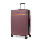 Bugatti Cannes Collection 30.50" Hardside Checked Spinner Luggage - Mauve-Made of lightweight and resistant ABS/PC with Pu trims