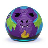 Amazon Echo Dot 5th Gen. Kids - Dragon-All-New Echo Dot Kids - Our most popular and cutest smart speaker with Alexa, made for kids (not a toy). The improved speaker delivers clearer vocals and rich, vibrant sound.