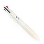 General Supply Goods + Co 4 Colour Retractable Pen - Matte White Barrel-Red, green, blue and black ink colours