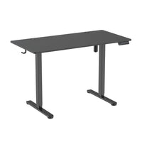 ShoppingAll Height Adjustable Electric Standing Desk with Splice 48 x 24 Inch Tabletop Board - Black-Single electric motor offers smooth height adjustments, built-in gyroscope module provides safe and stable motion for 72cm-118cm / 28.3”-46.5” (+ 2.54cm/1inch tabletop thickness) height adjustment.