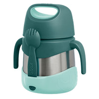 b.box - Insulated Food Jar - 335ml - Emerald Forest-Keeps food warm for 5 hours or cold for 7 hours – perfect for school or on-the-go meals