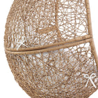 Modway Encase Outdoor Patio Rattan Swing Chair - Cappuccino White-8