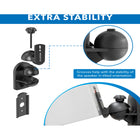 Mount-It! Dual Low Profile Universal Speaker Wall Mounts-Weight Capacity: 7.7 lbs.