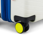 Reebok GO Collection 2-Piece Hardside Luggage Set - White-Large suitcase includes a built-in TSA combination lock