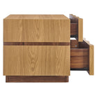 Modway Isola 2 Drawer Nightstand - Light Oak Walnut-7