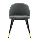 Modway Cordial Dining Chairs - Grey - 2 Pack-8