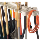 Suncast Tool Rack with Wheels - Taupe-4 high quality casters allow easy movement.