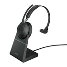 Jabra Evolve2 65 Link380A UC Mono Headset with Stand - Black-Mono headset