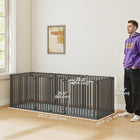 PawHut 83" Heavy Duty Dog Crate , Extra Large Dog Cage Kennel with Mat-Comes with a free washable pee pad for comfort and easy cleanup