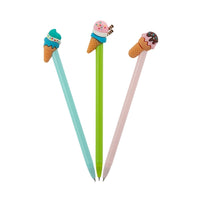 Merangue Ice Cream Topper Pen - 1.0mm - Black-Ballpoint pen with PVC ice cream topper