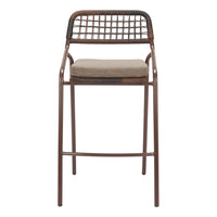 Zuo Rio Barstool - Brown - Set of 2-Removable and washable cushion cover