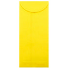 JAM Paper #12 Policy Envelopes, 4.75 x 11, Brite Hue Yellow Recycled, 100 Pack (3156400g)-Yellow