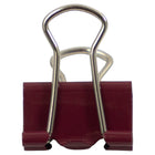 JAM Paper Colourful Binder Clips - Extra Small - 3/5" (15 mm) - Burgundy - 30 Pack-Binder clips' strong hold keeps stacks of loose paper securely fastened together, without the risk of slipping or falling out